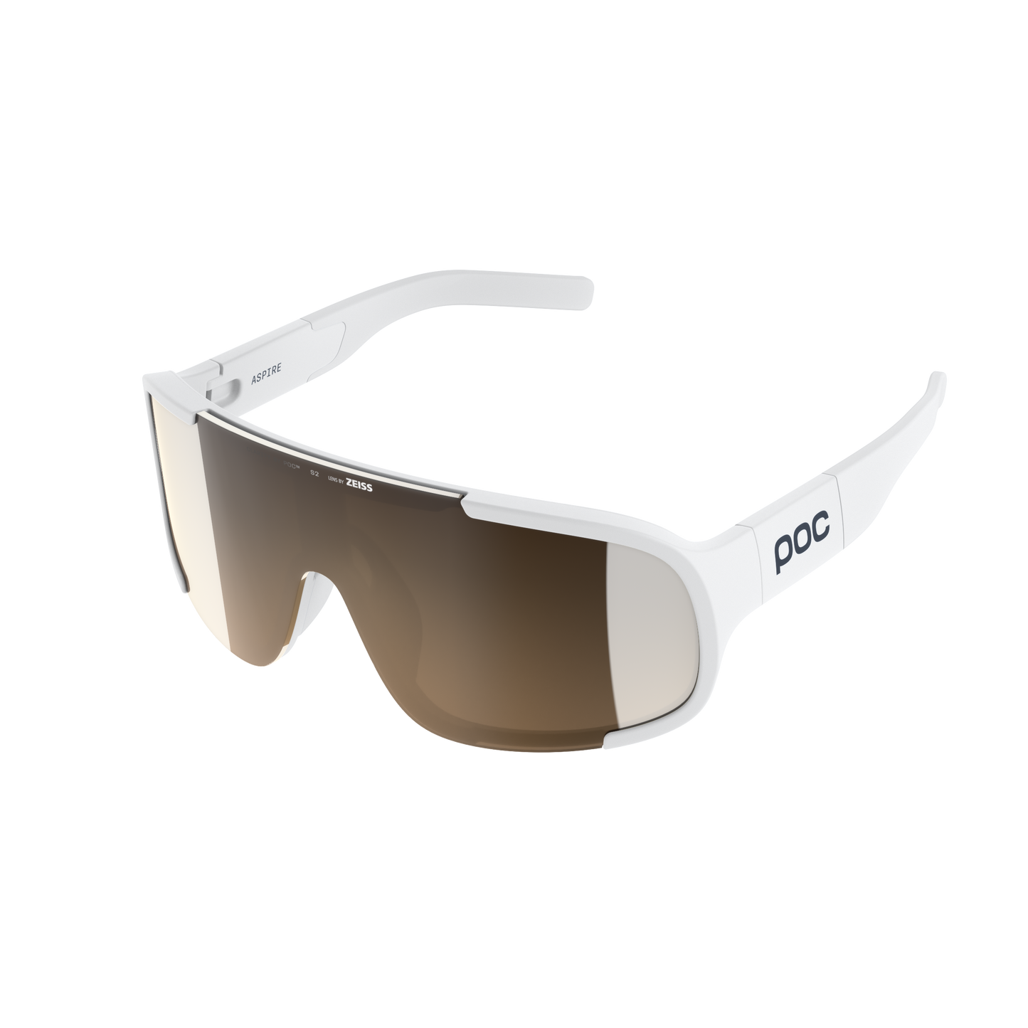 Lunettes POC ASPIRE Blanc Verre Clarity Trail Partly Sunny Silver