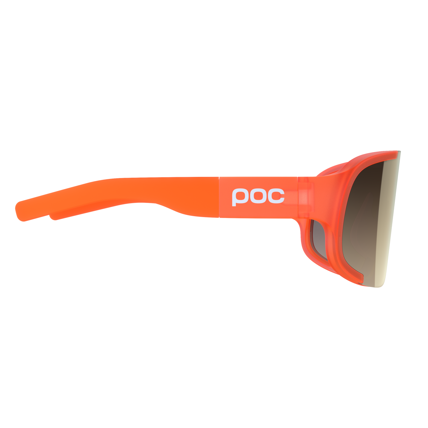 Lunettes POC ASPIRE MID Orange Fluo Translucide Verre Clarity Road Partly Sunny Gold
