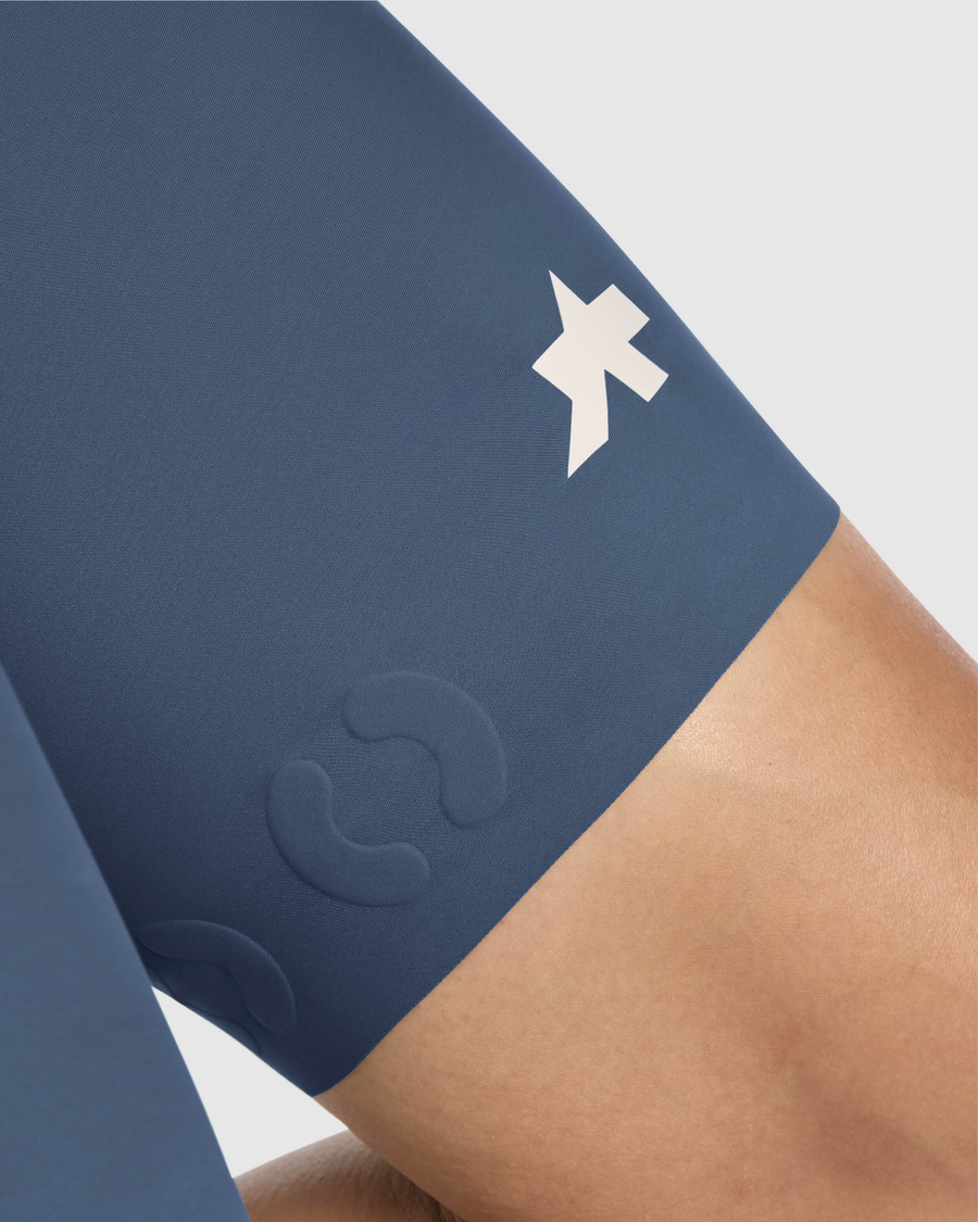 Krátký cyklistický dres s laclem ASSOS EQUIPE R S11 Modrý