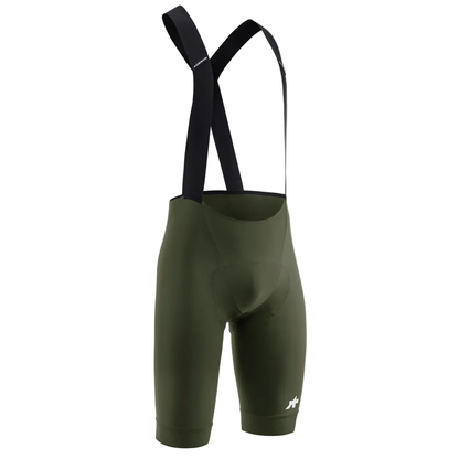 ASSOS MILLE GT S11 Moss Green traksidega lühike rattapüksid