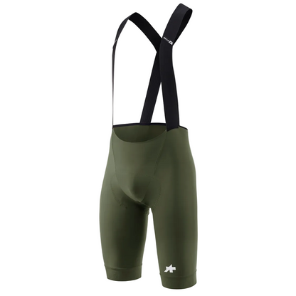 ASSOS MILLE GT S11 Moss Green traksidega lühike rattapüksid