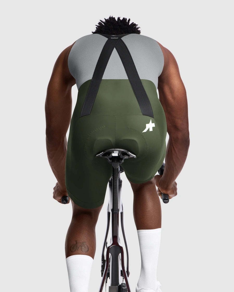 Krátký laclový cyklistický dres ASSOS MILLE GT S11 Moss Green