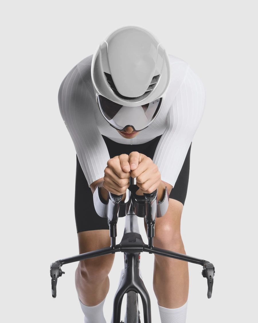 Kombinéza ASSOS EQUIPE RS RAPIDFIRE S11 bílá/černá