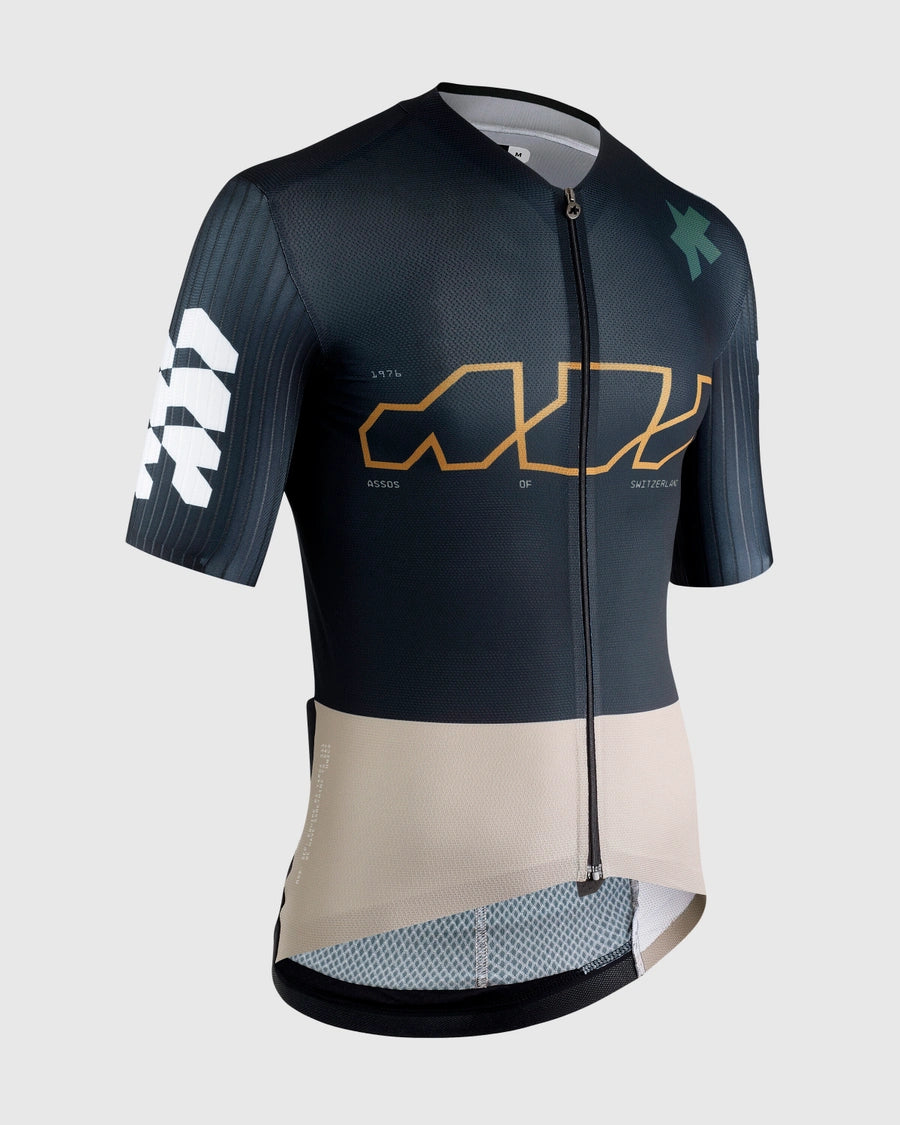 Maillot ASSOS EQUIPE RS S11 Something to Say Manches Courtes Bleu