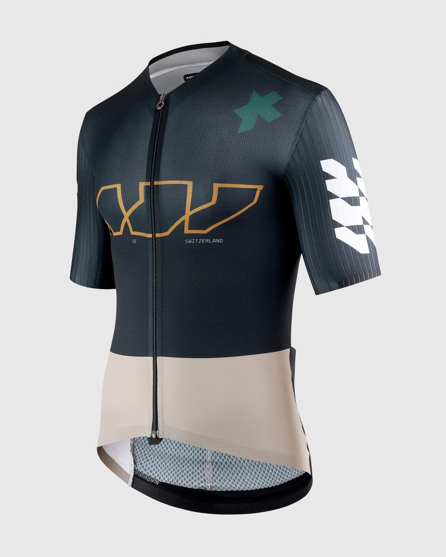 Maillot ASSOS EQUIPE RS S11 Something to Say Manches Courtes Bleu