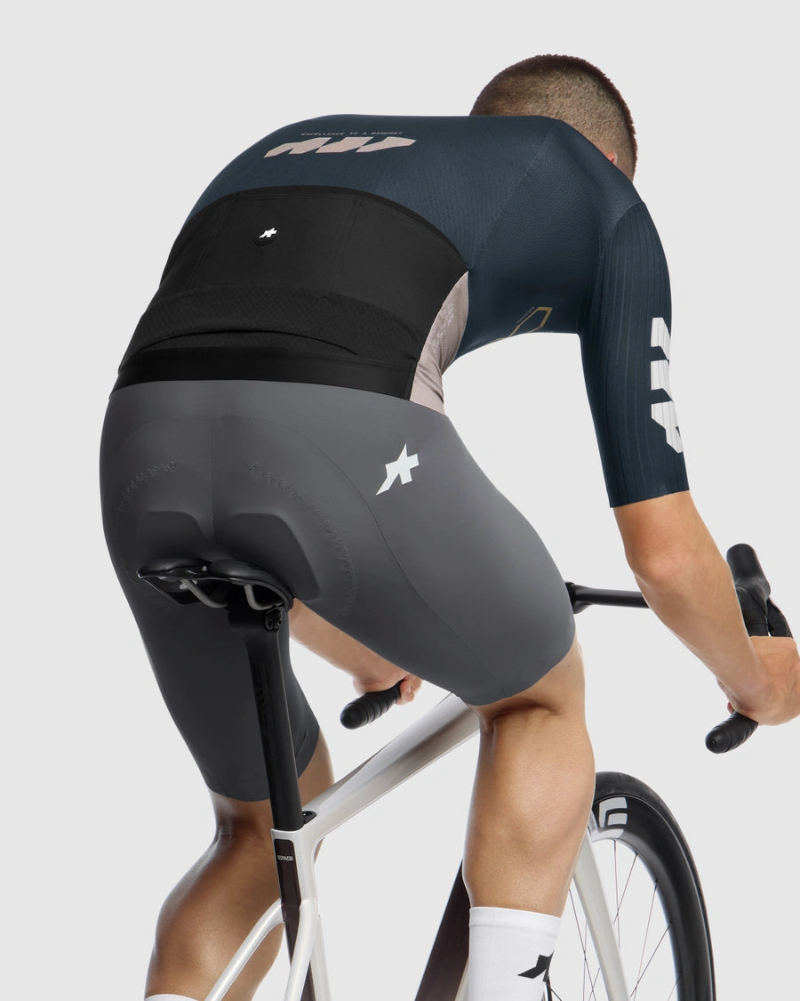 Maillot ASSOS EQUIPE RS S11 Something to Say Manches Courtes Bleu
