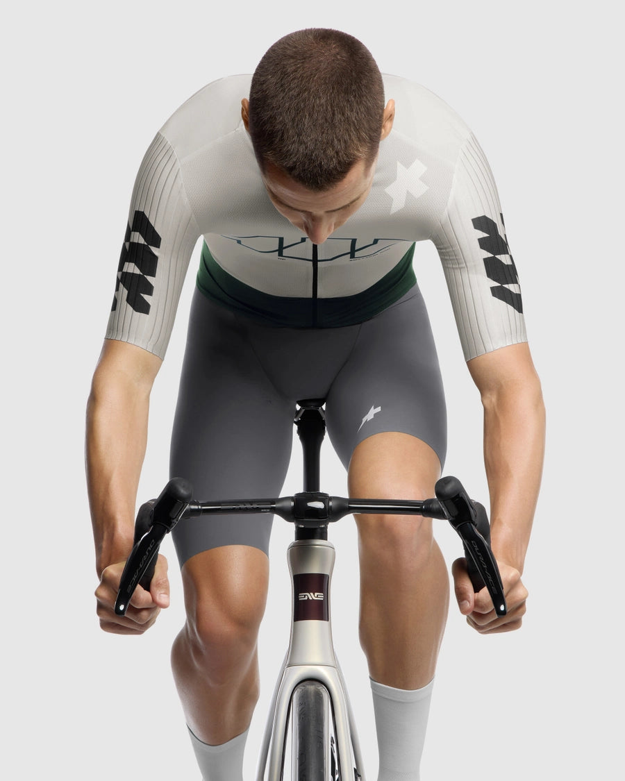 Maglia ASSOS EQUIPE RS S11 Something to Say Maniche Corte Bianco