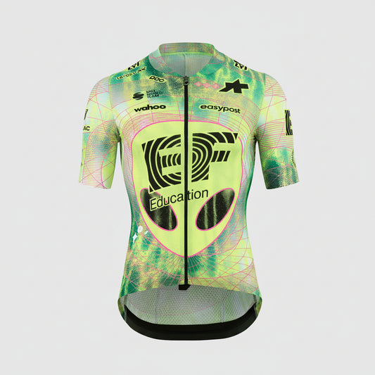 Maillot ASSOS MILLE GT S11 EVO EDUCATION FIRST Manches Courtes Vert/Jaune
