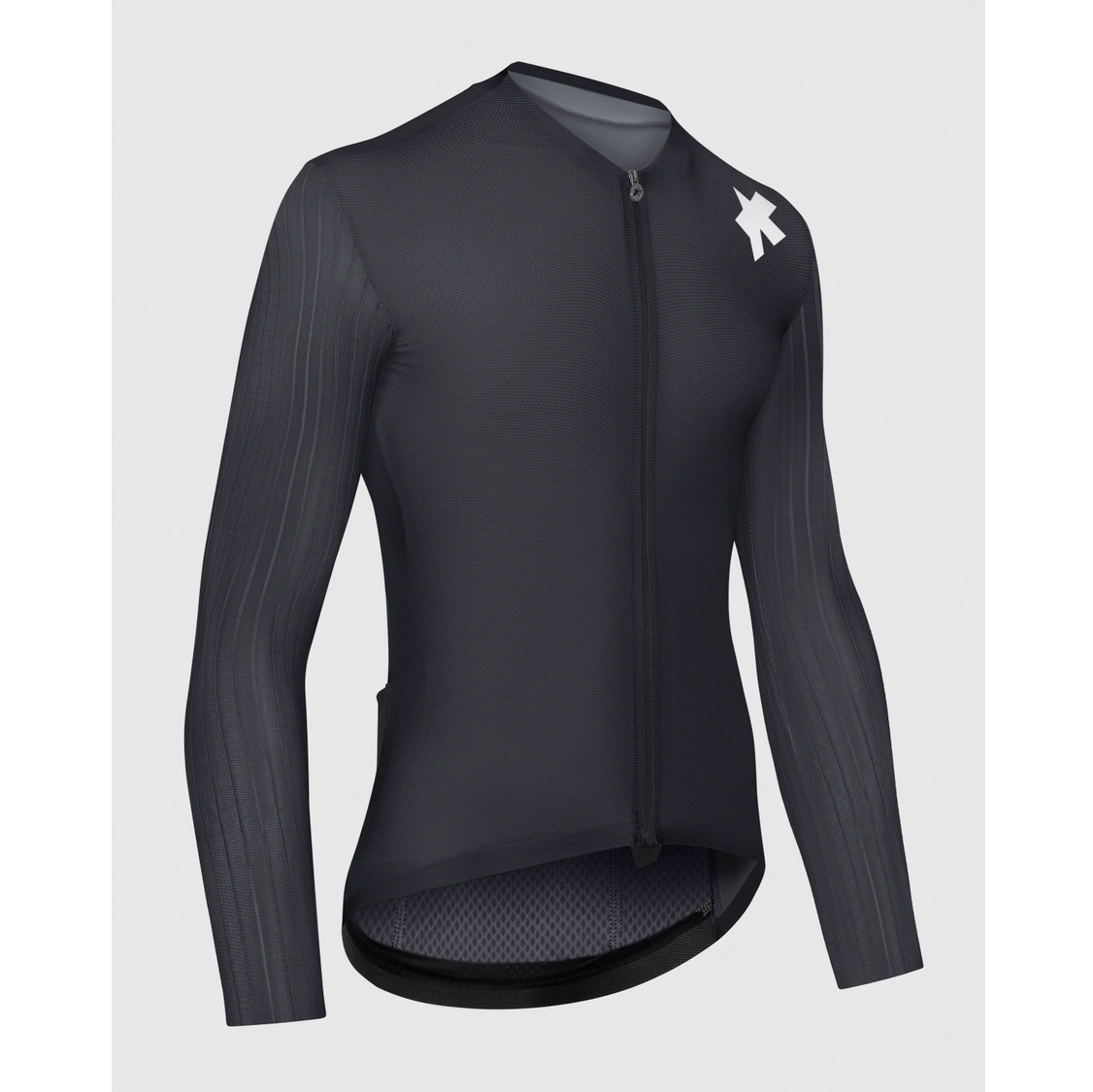Trikot ASSOS EQUIPE RS S11 Langarm Schwarz/Grau