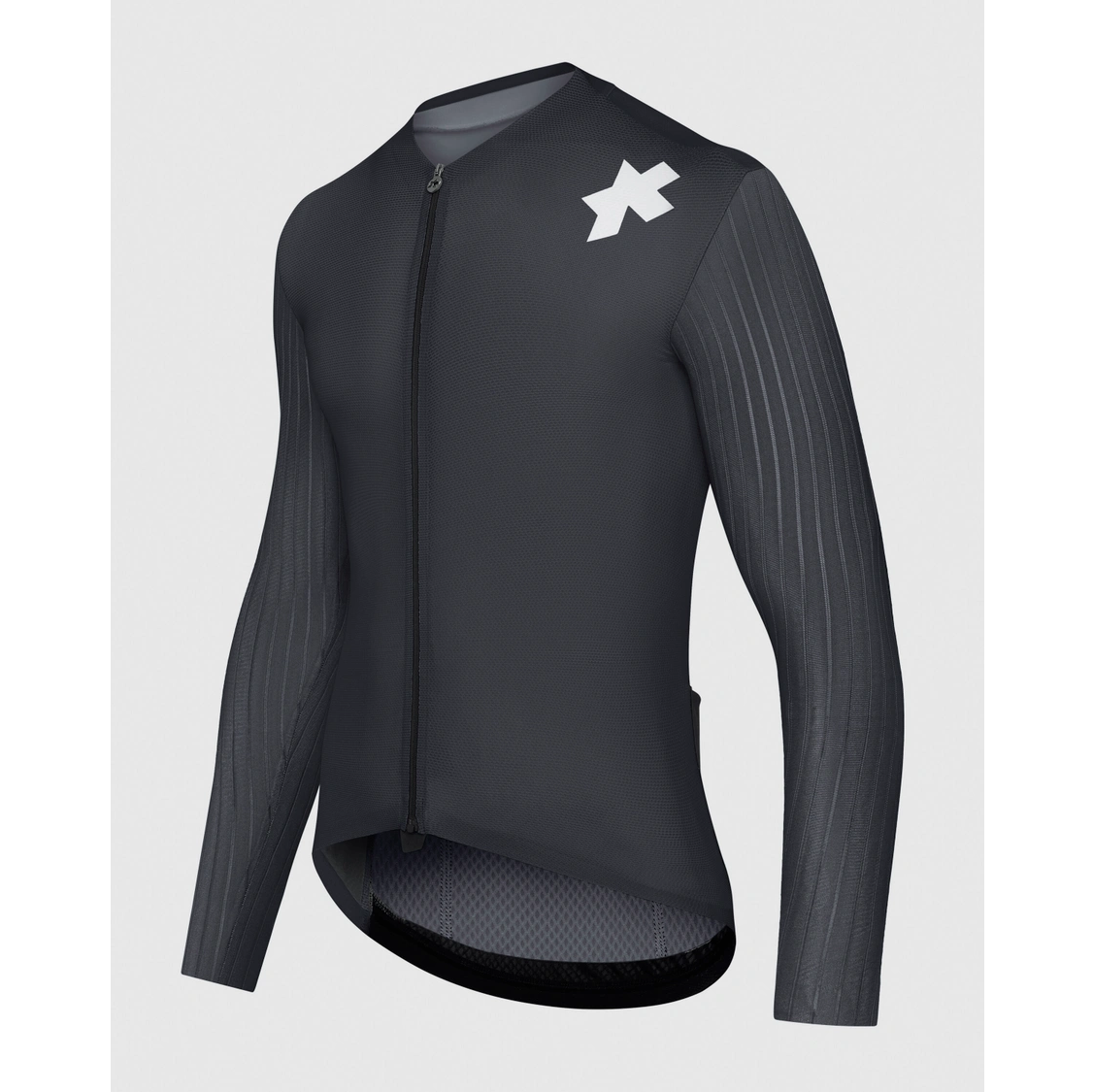 Trikot ASSOS EQUIPE RS S11 Langarm Schwarz/Grau