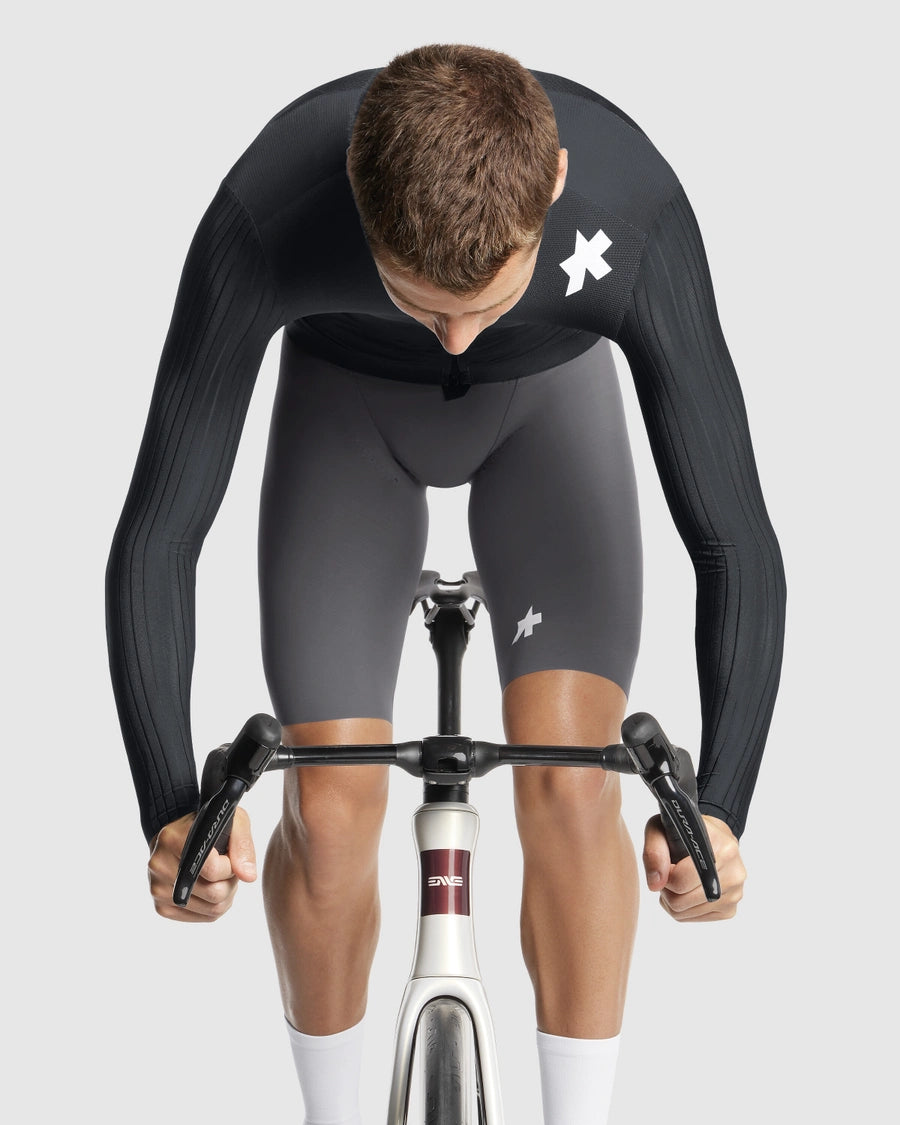Trikot ASSOS EQUIPE RS S11 Langarm Schwarz/Grau