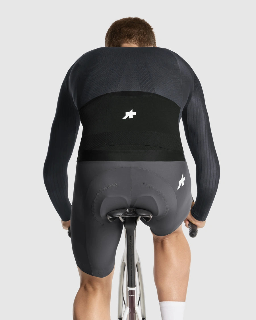 Trikot ASSOS EQUIPE RS S11 Langarm Schwarz/Grau