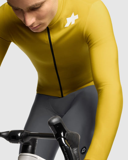 Pikkade varrukatega kollane ASSOS MILLE GT SPRING FALL S11 rattasärk