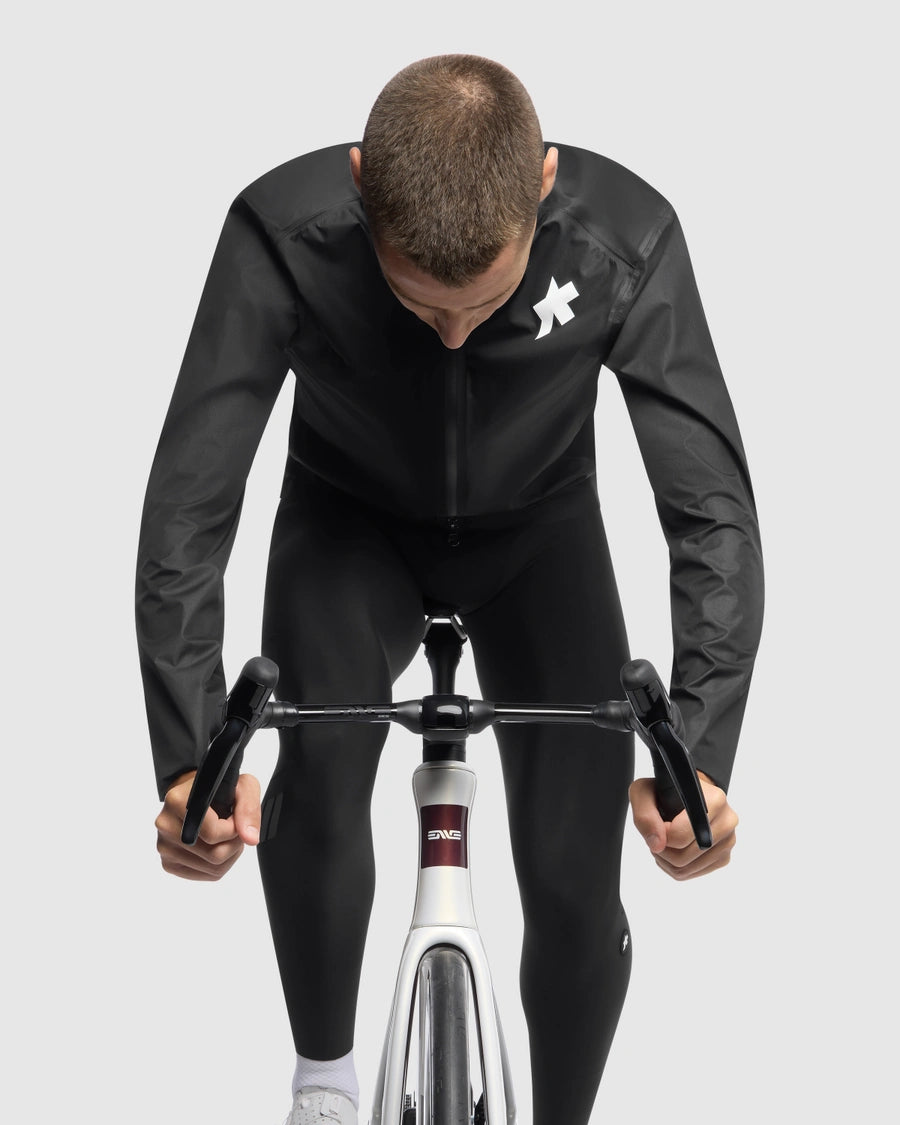 Jakke ASSOS EQUIPE RS SCHLOSSHUND RAIN S11 Sort