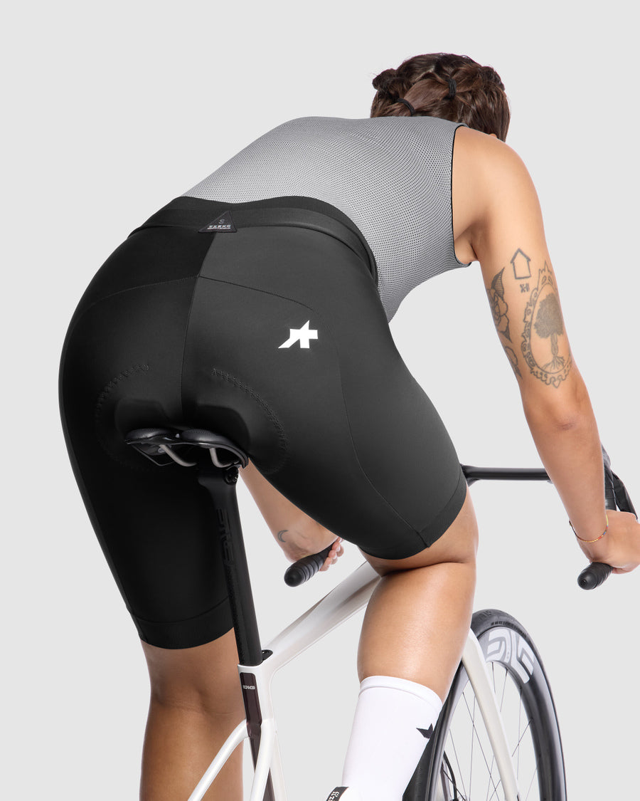 Cuissard Court ASSOS UMA GT HALF S11 LONG Femme Noir