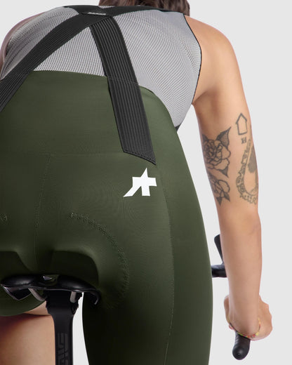 ASSOS UMA GT S11 naiste lühike traksidega rattapüksid Moss Green