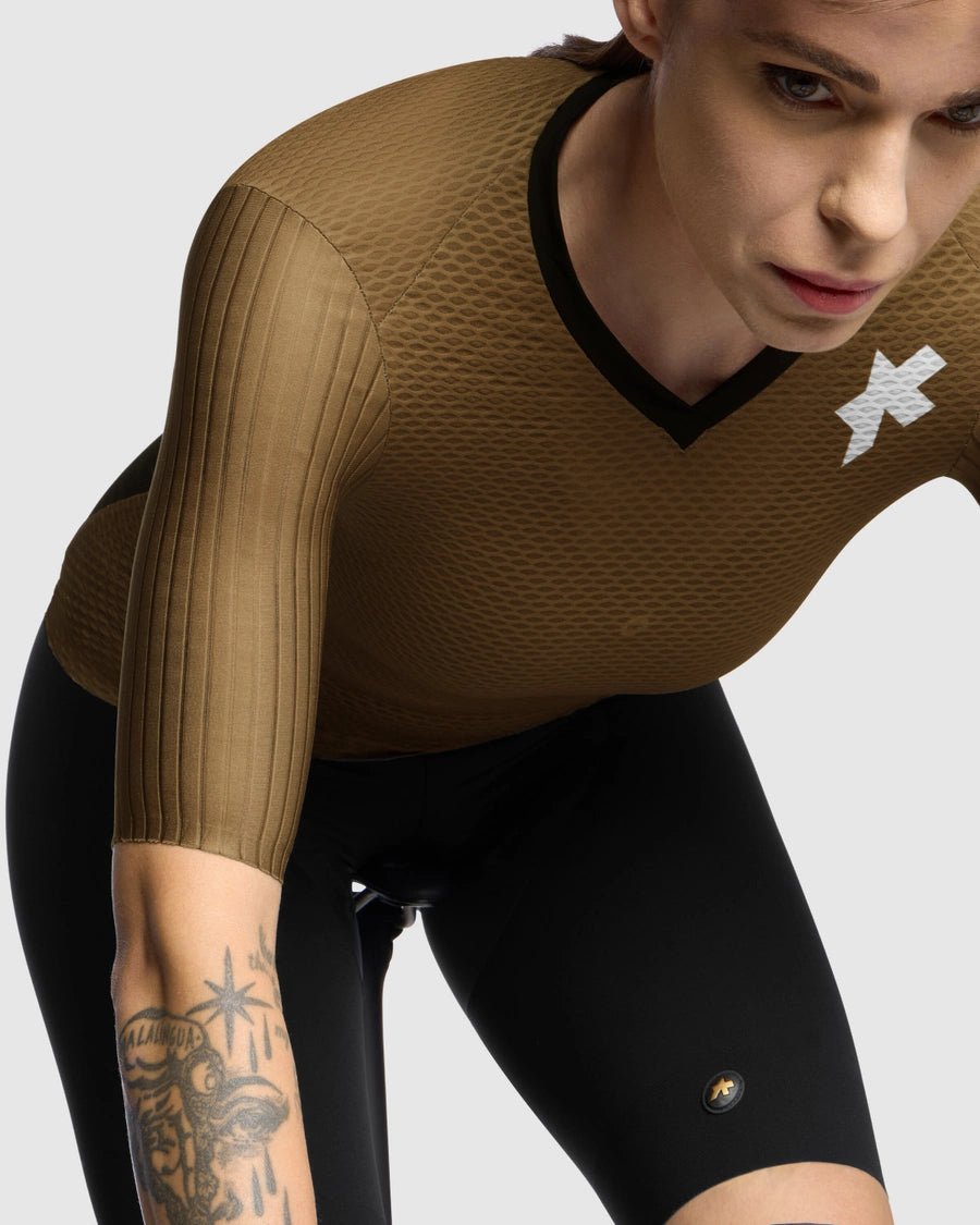 Maillot ASSOS DYORA RSV S11 Maniche Corte Donna Jupiter Gold