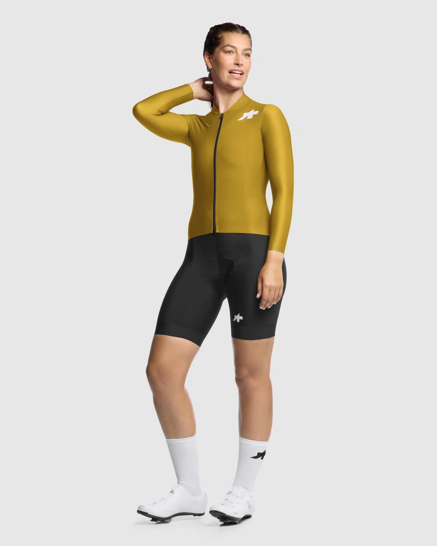 Tröja ASSOS UMA GT S11 EVO Långa ärmar Dam Godlen Yellow