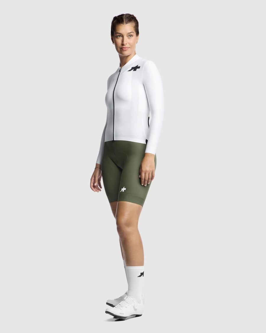 Maillot ASSOS UMA GT S11 EVO Manches Longues Femme Blanc