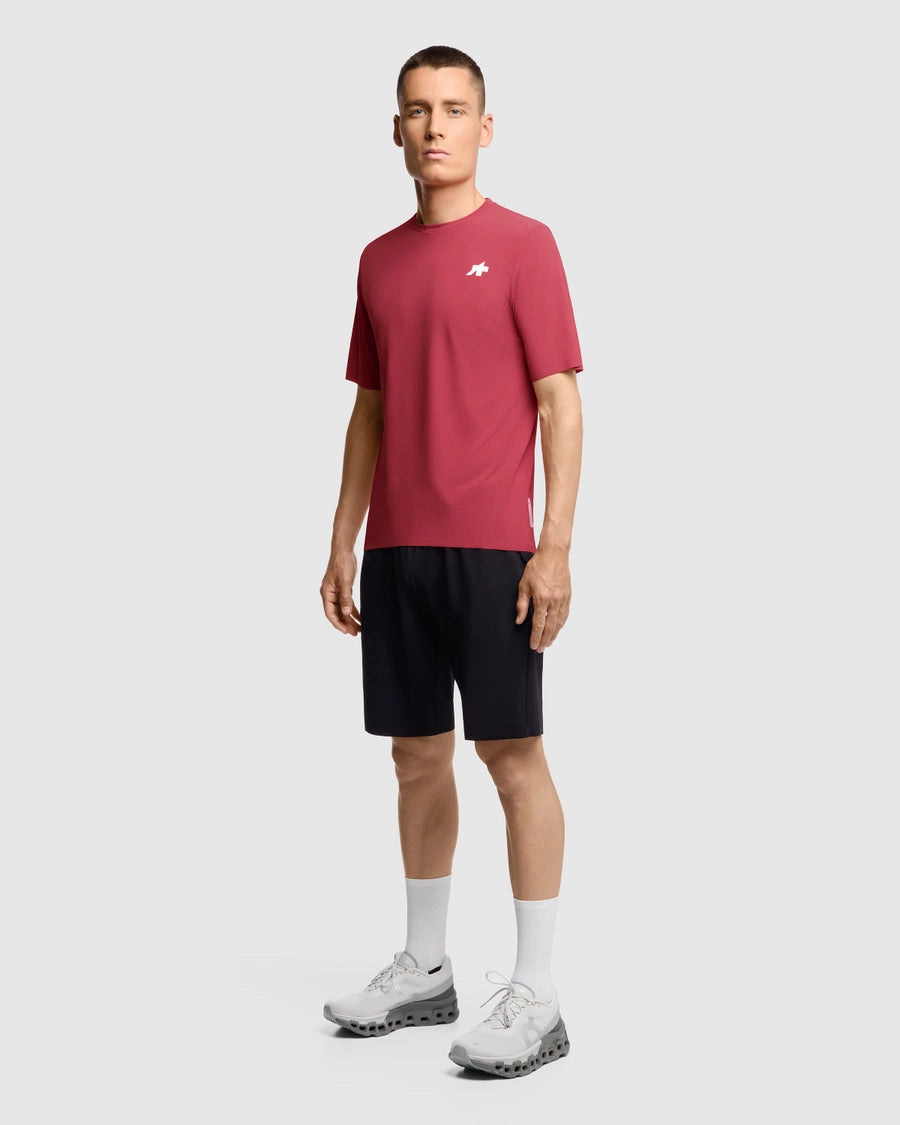 Trikot ASSOS TACTICA POST RIDE T5 Kurzarm Deep Berry