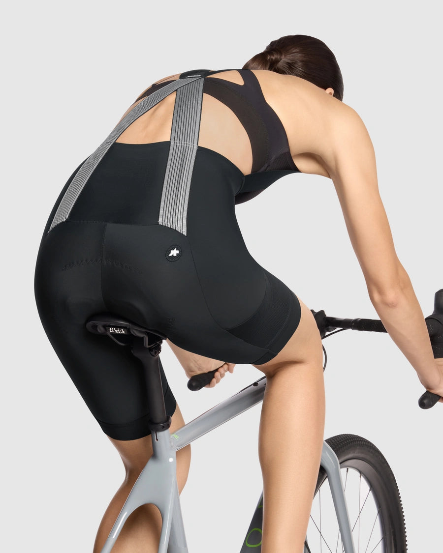 Cuissard Court à Bretelles ASSOS TACTICA KIESKAFER T5 GRAVEL Femme Noir