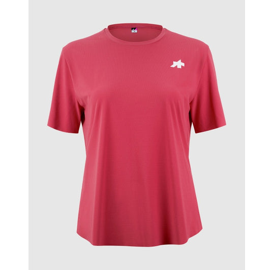 Maillot ASSOS TACTICA POST RIDE T5 Manches Courtes Femme Berry