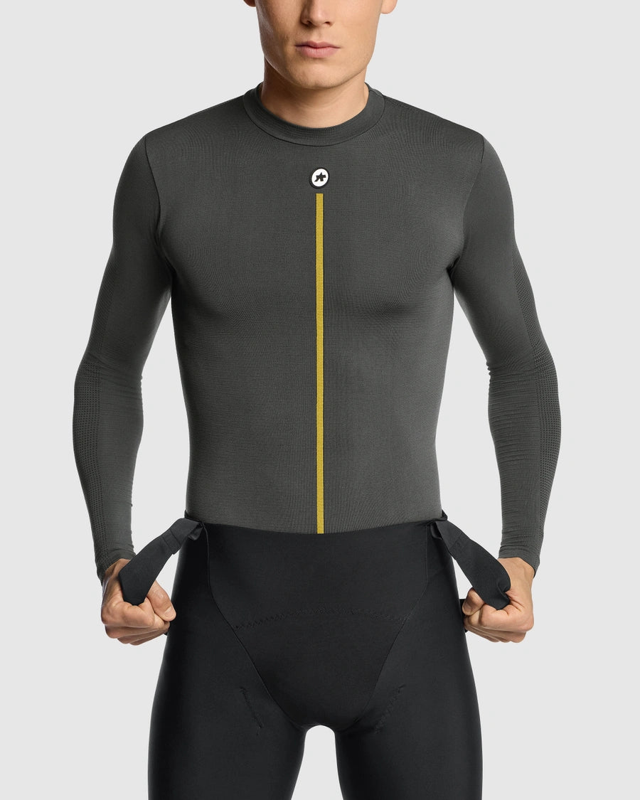 ASSOS SPRING FALL P1 Lange Mouwen Ondergoed Grijs