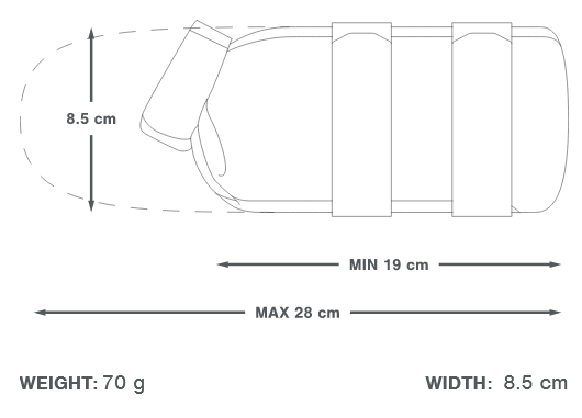 Gaffeltaske APIDURA EXPEDITION CARGO CAGE PACK 1.3 L Sort