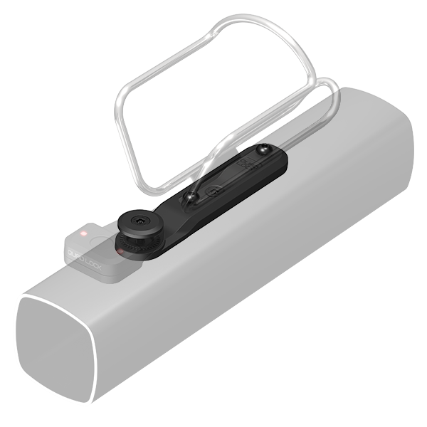 QUADLOCK BOTTLE CAGE Alarm and Tracker Mount for Bottle Cage Fixings