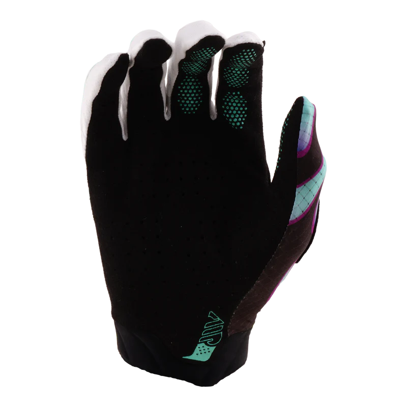 Handschuhe TROY LEE DESIGNS AIR OVERSPRAY Junior Schwarz/Real Teal