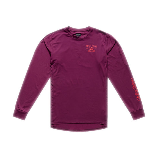 Tröja TROY LEE DESIGNS RUCKUS RIDE LOCKDOWN Långärmad Sangria
