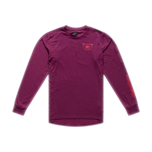 Tröja TROY LEE DESIGNS RUCKUS RIDE LOCKDOWN Långärmad Sangria