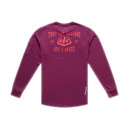 Tröja TROY LEE DESIGNS RUCKUS RIDE LOCKDOWN Långärmad Sangria
