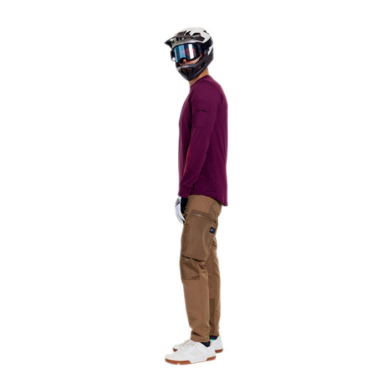 Tröja TROY LEE DESIGNS RUCKUS RIDE LOCKDOWN Långärmad Sangria