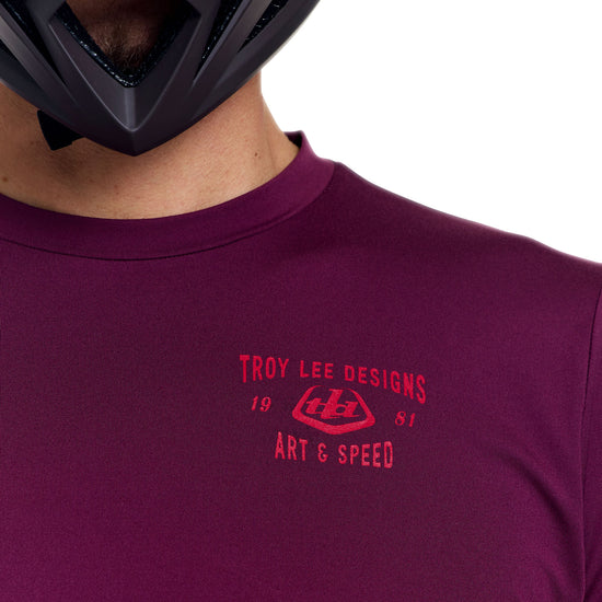 Tröja TROY LEE DESIGNS RUCKUS RIDE LOCKDOWN Långärmad Sangria