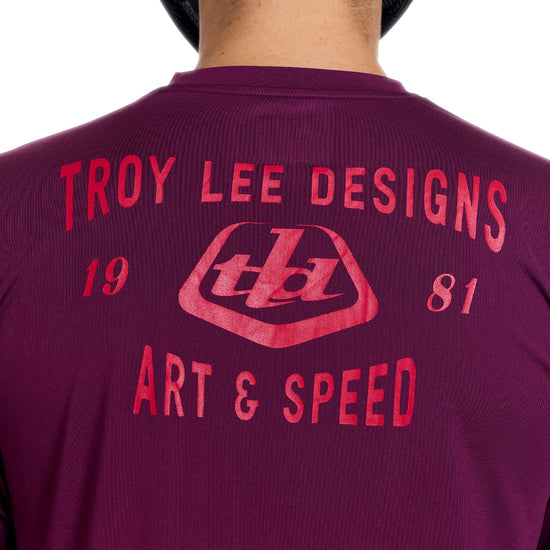 Tröja TROY LEE DESIGNS RUCKUS RIDE LOCKDOWN Långärmad Sangria