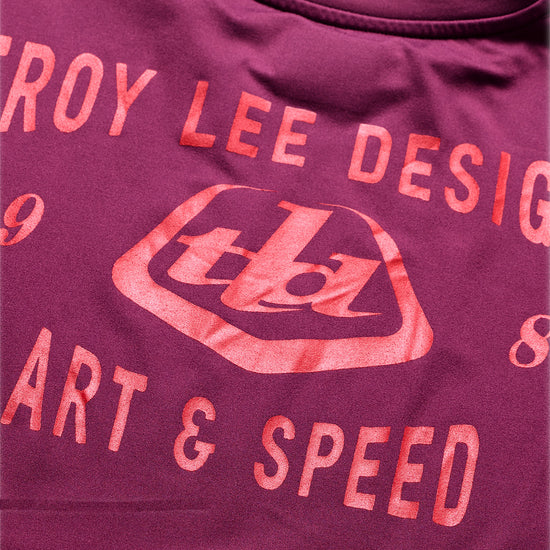 Tröja TROY LEE DESIGNS RUCKUS RIDE LOCKDOWN Långärmad Sangria