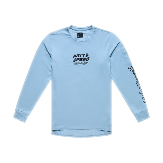 Långärmad tröja TROY LEE DESIGNS RUCKUS RIDE WAVES Blå