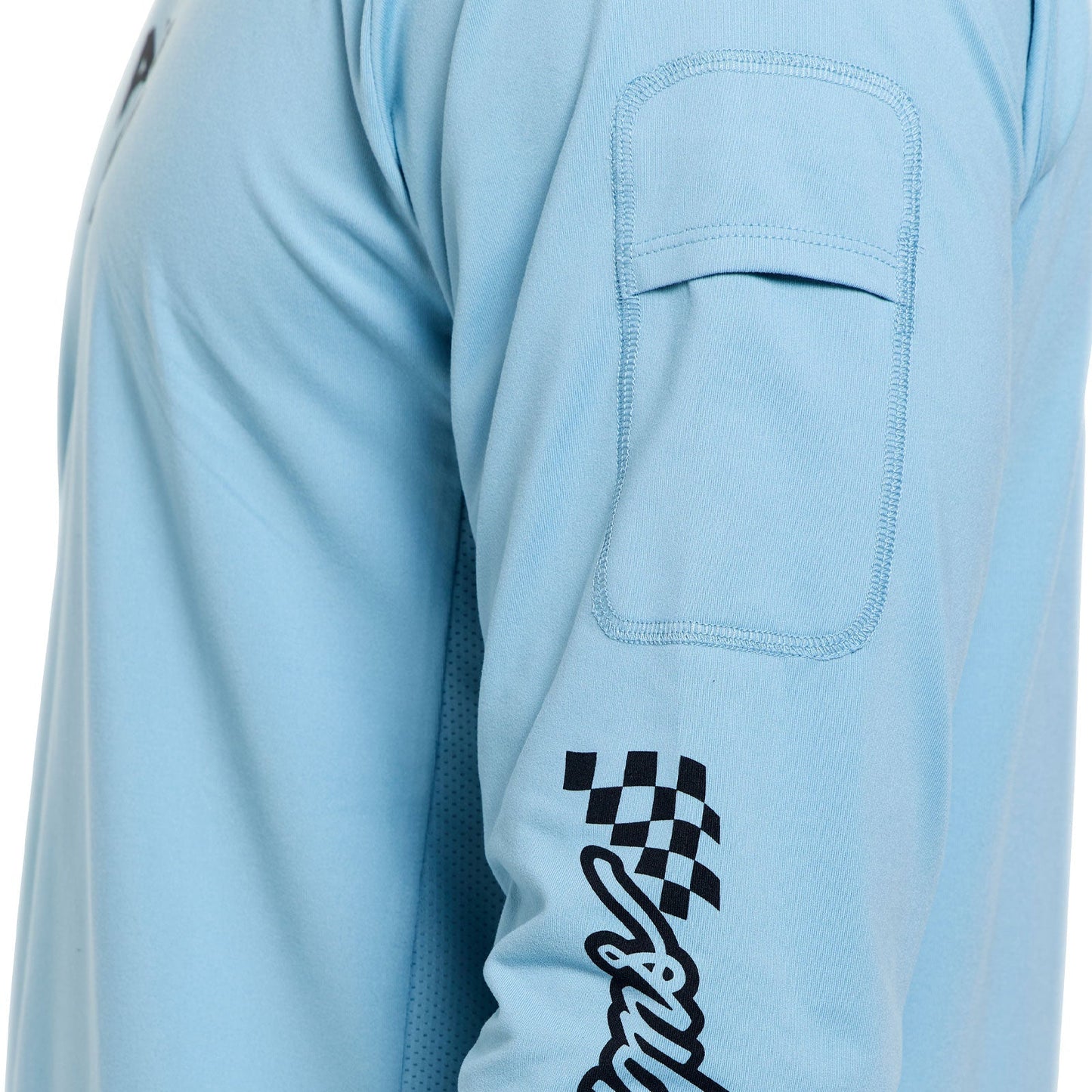 Langarm-Trikot TROY LEE DESIGNS RUCKUS RIDE WAVES Blau