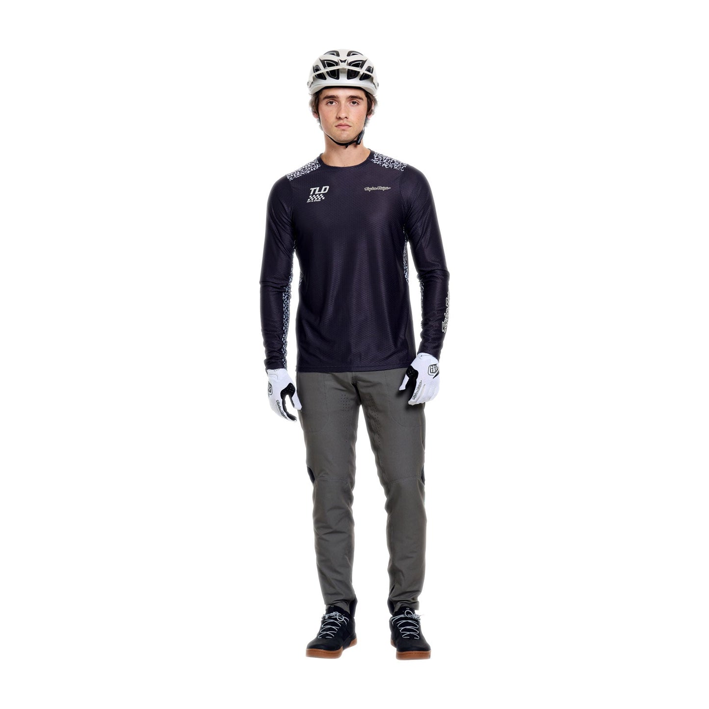 Trikot TROY LEE DESIGNS SKYLINE PRO AIR RIDGELINE Lange Ärmel Carbon