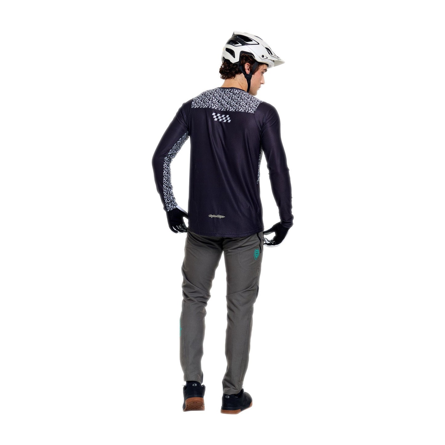 Trikot TROY LEE DESIGNS SKYLINE PRO AIR RIDGELINE Lange Ärmel Carbon