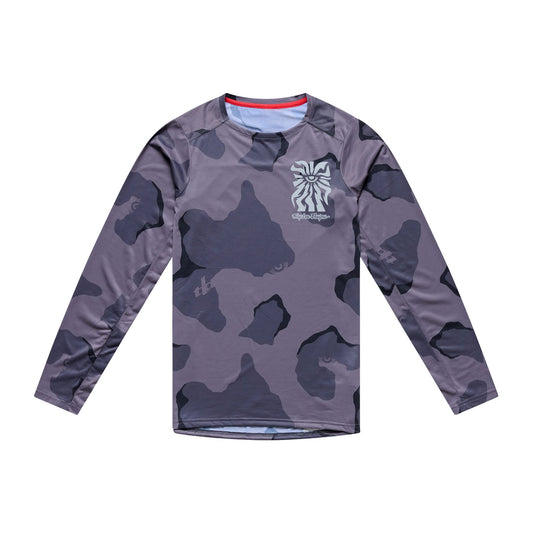 Tröja TROY LEE DESIGNS SKYLINE PRO FLOW CAMO Långa ärmar Carbon