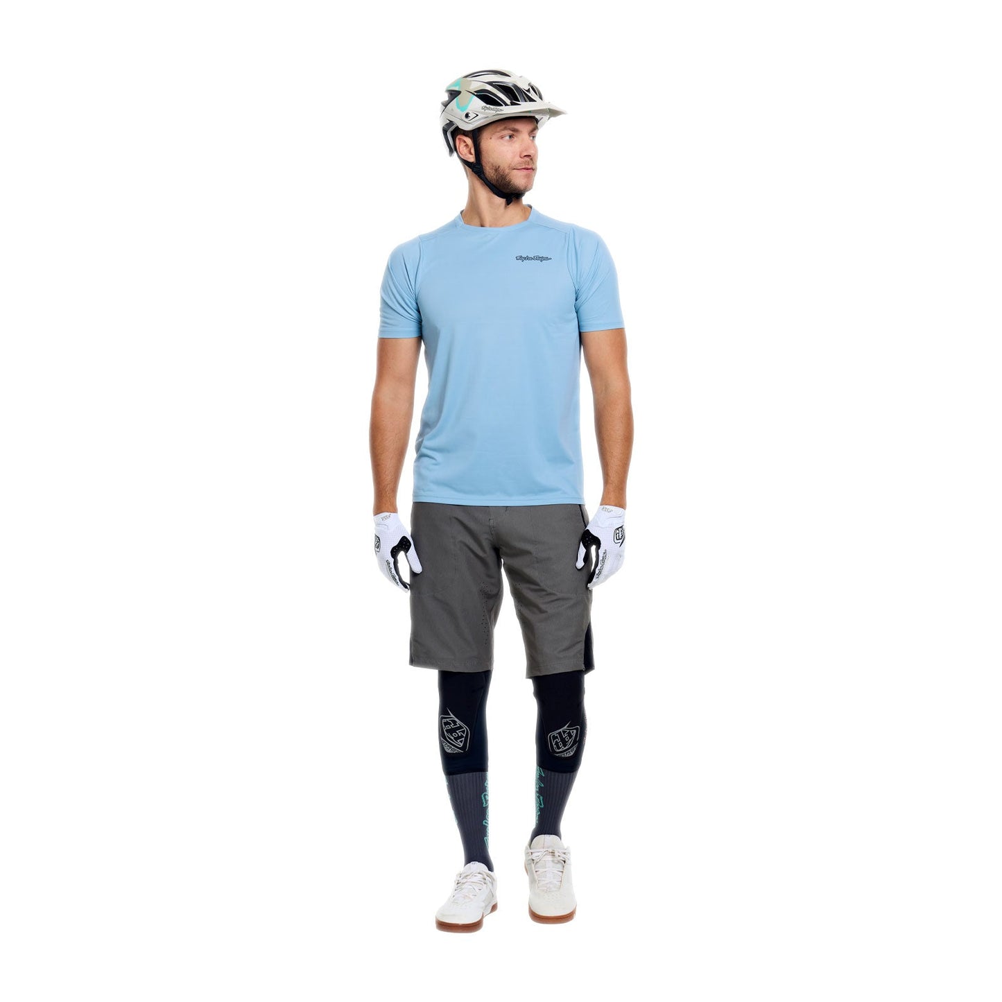 Maglia TROY LEE DESIGNS SKYLINE PRO MONO Maniche Corte Blu