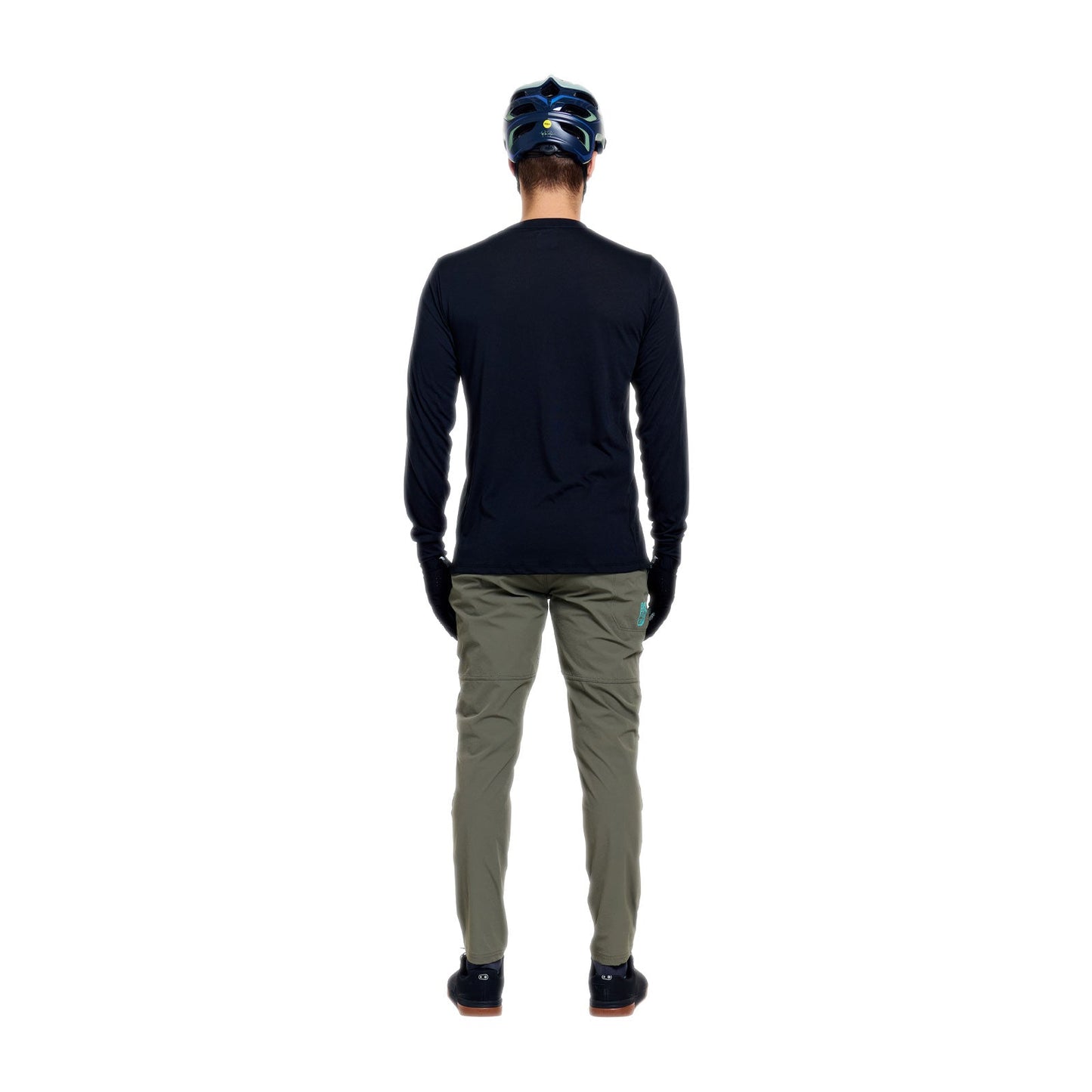 Maglia TROY LEE DESIGNS SKYLINE RIDE SIGNATURE Maniche Lunghe Nero/Turchese
