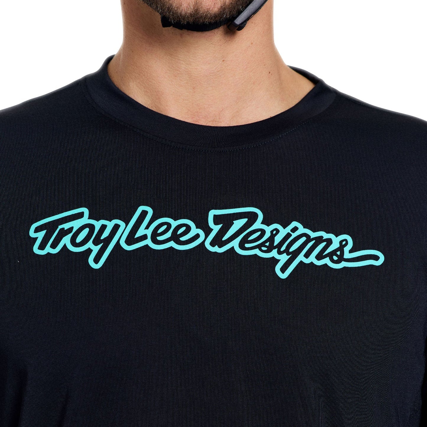 Maglia TROY LEE DESIGNS SKYLINE RIDE SIGNATURE Maniche Lunghe Nero/Turchese