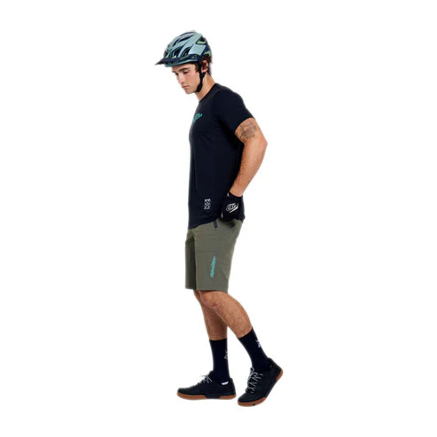 Maillot TROY LEE DESIGNS SKYLINE  RIDE SIGNATURE Manches Courtes Noir/Turquoise