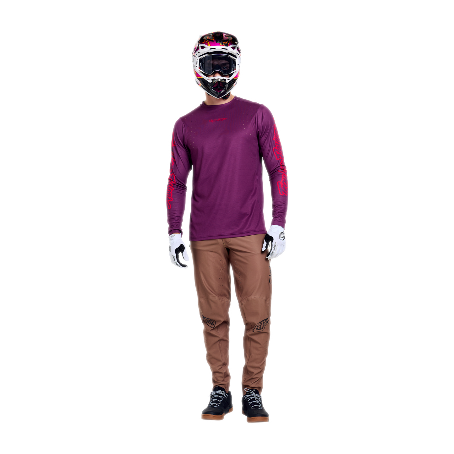 Tröja TROY LEE DESIGNS SPRINT PRO MONO Långa Ärmar Sangria