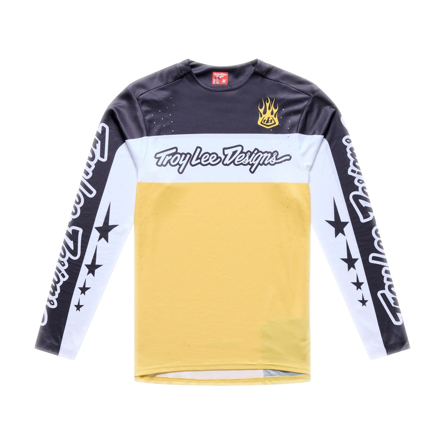 Maglia TROY LEE DESIGNS SPRINT PRO YO MOTO Maniche Lunghe Nero/Giallo
