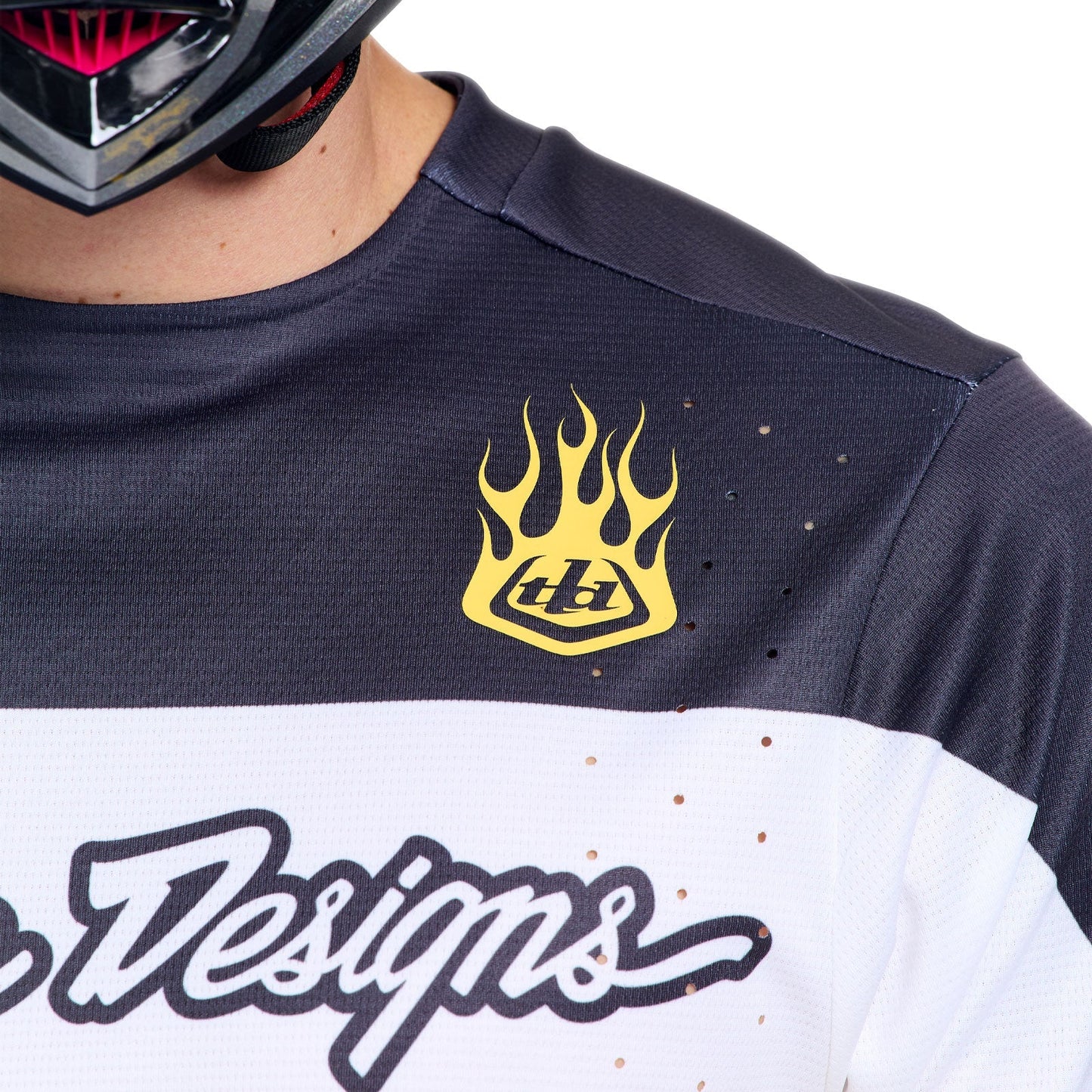 Maglia TROY LEE DESIGNS SPRINT PRO YO MOTO Maniche Lunghe Nero/Giallo