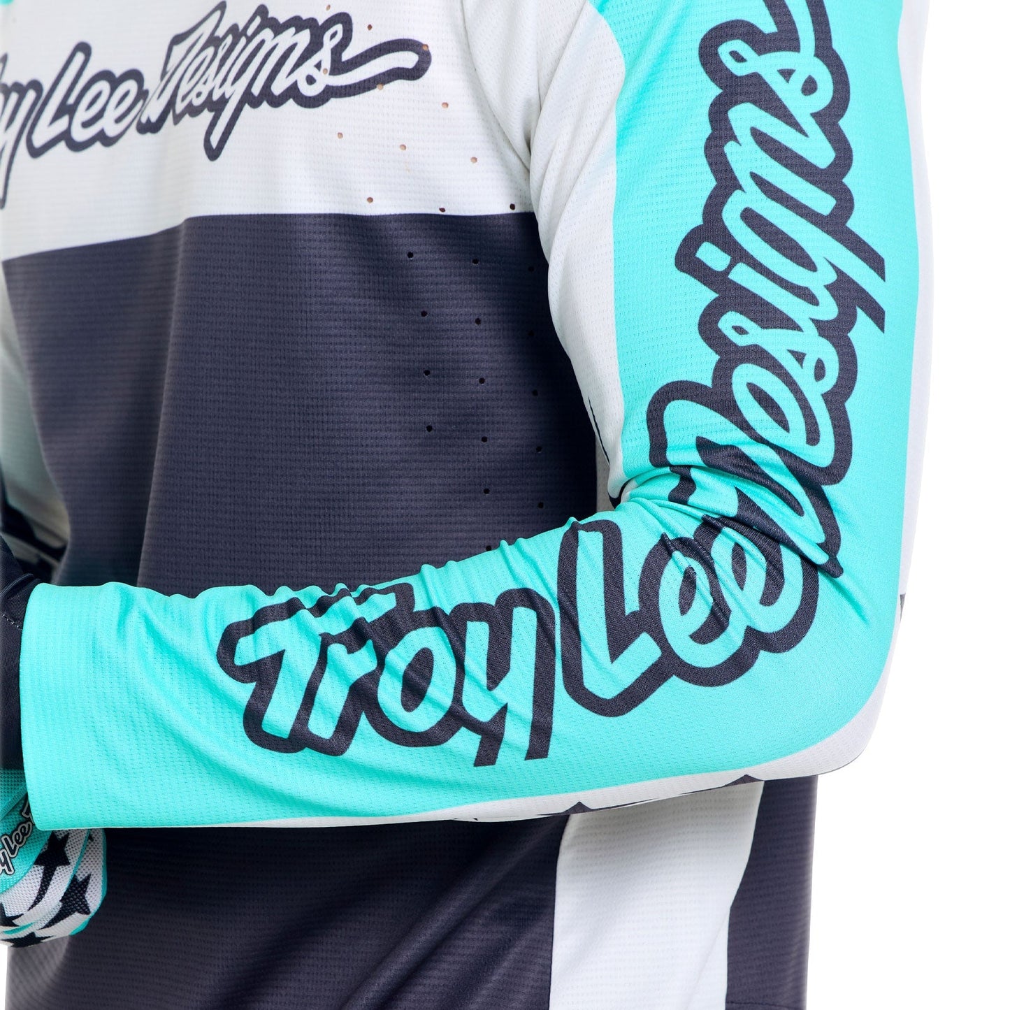 Trikot TROY LEE DESIGNS SPRINT PRO YO MOTO Langarm Schwarz/Blau